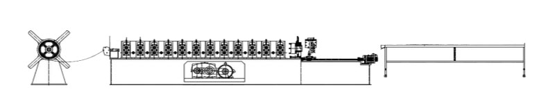 High Speed Metal Track Roll Forming Machine